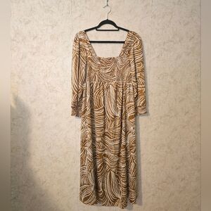 Ingrid&Isabel Maternity, The Breeze Dress, Whimsical Wave, Size L